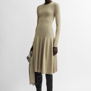 Toteme Studio Sculpted knit dress sage