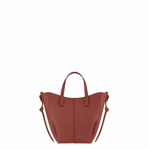 Polene Paris Cyme Tote Nano - Terracotta Grainé