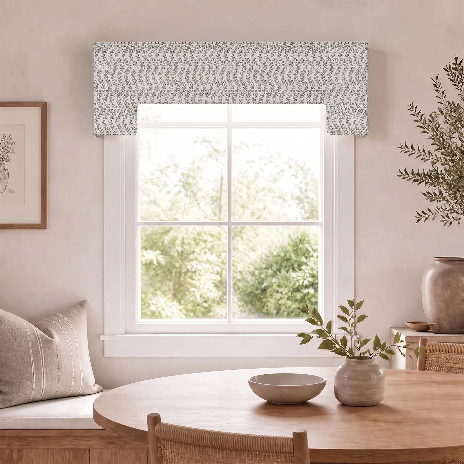 Britt Bengoechea x TWOPAGES Print Linen Cotton Stepped Cornice Board