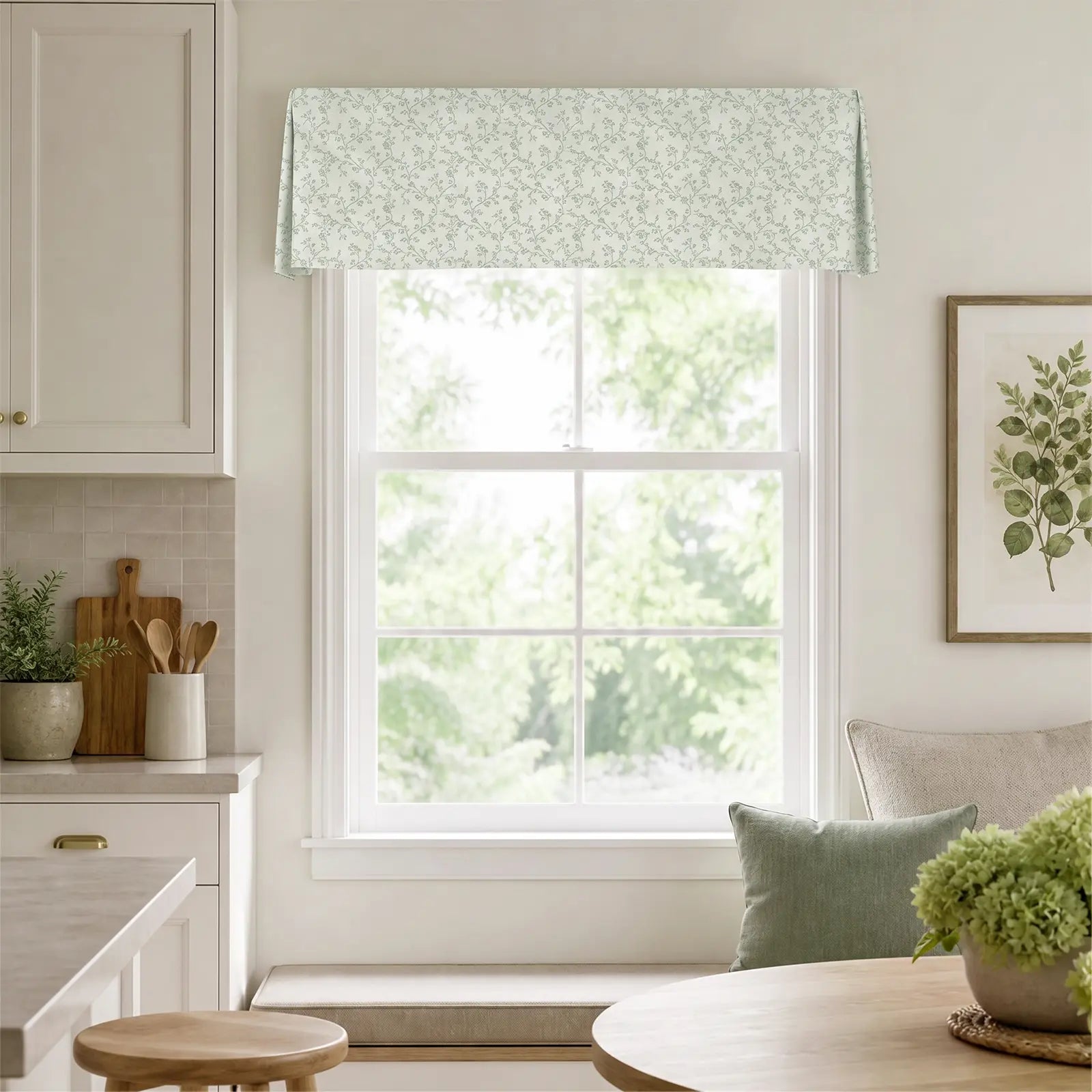 Britt Bengoechea x TWOPAGES Print Linen Cotton Tailored Valance