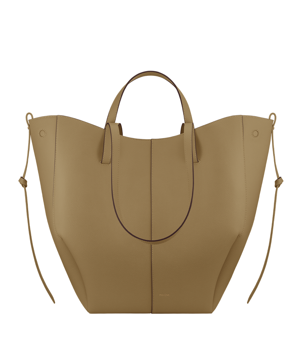Polene Paris Cyme Tote - Olive Fumée Grainé