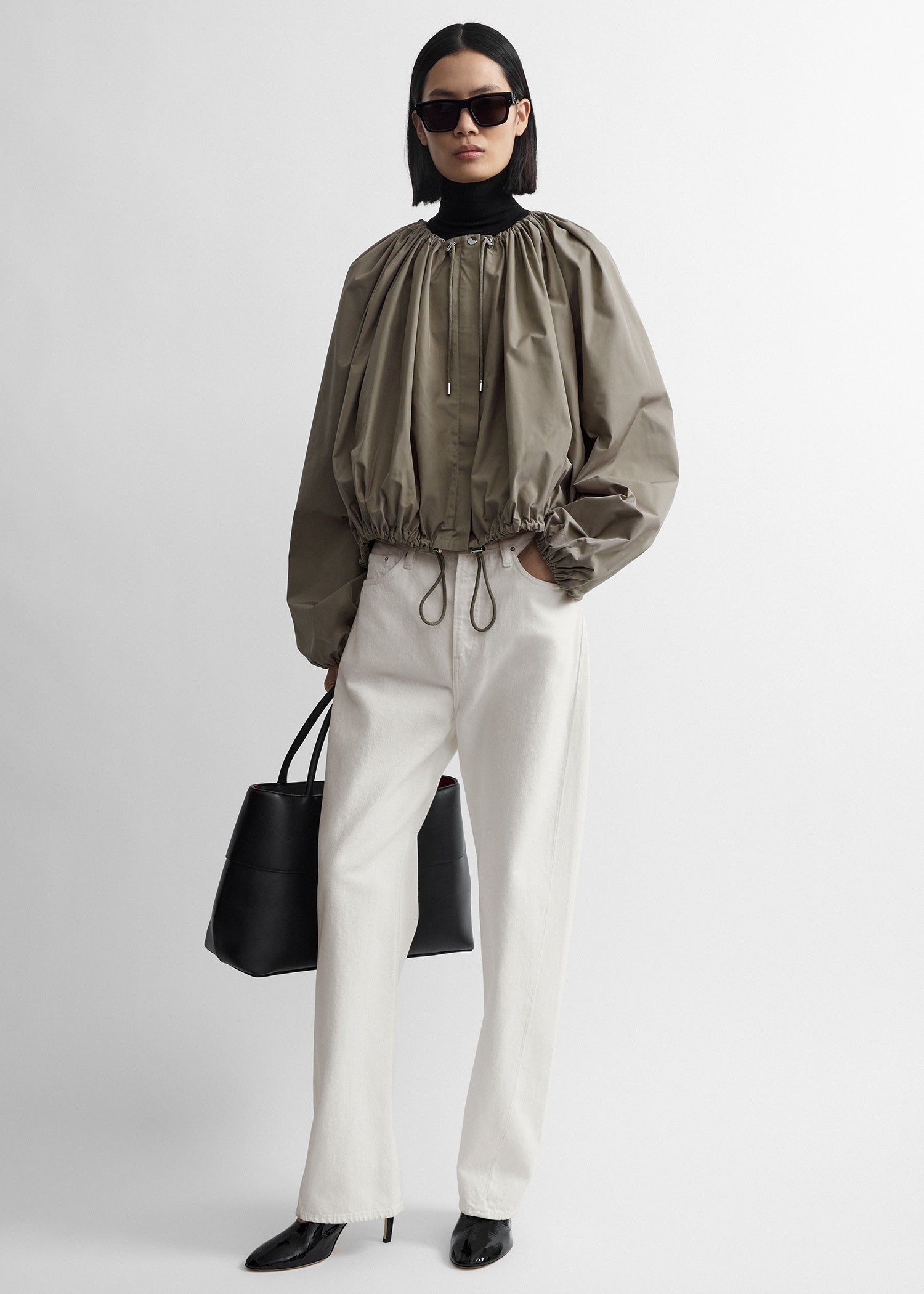 Toteme Studio Gathered parachute jacket rock