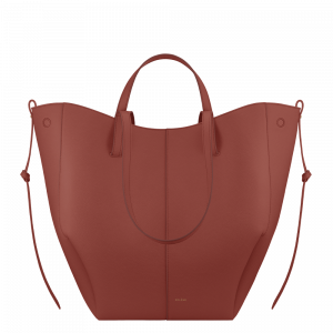 Polene Paris Cyme Tote - Terracotta Grainé
