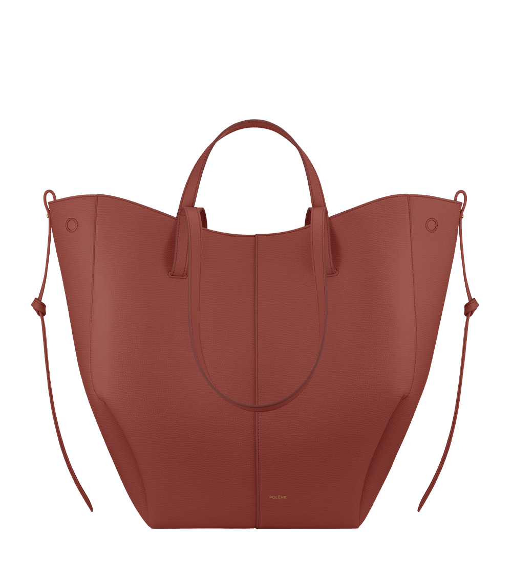 Polene Paris Cyme Tote - Terracotta Grainé