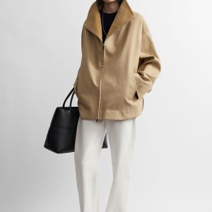 Toteme Studio Zipped country jacket fawn
