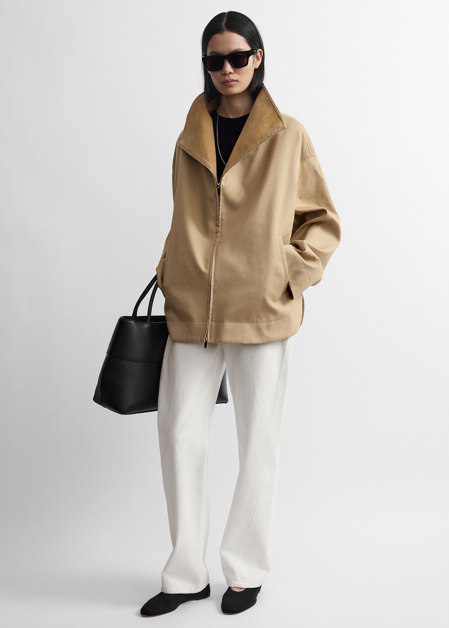 Toteme Studio Zipped country jacket fawn