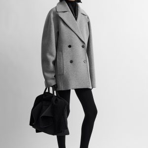 Toteme Studio Rounded peacoat grey melange