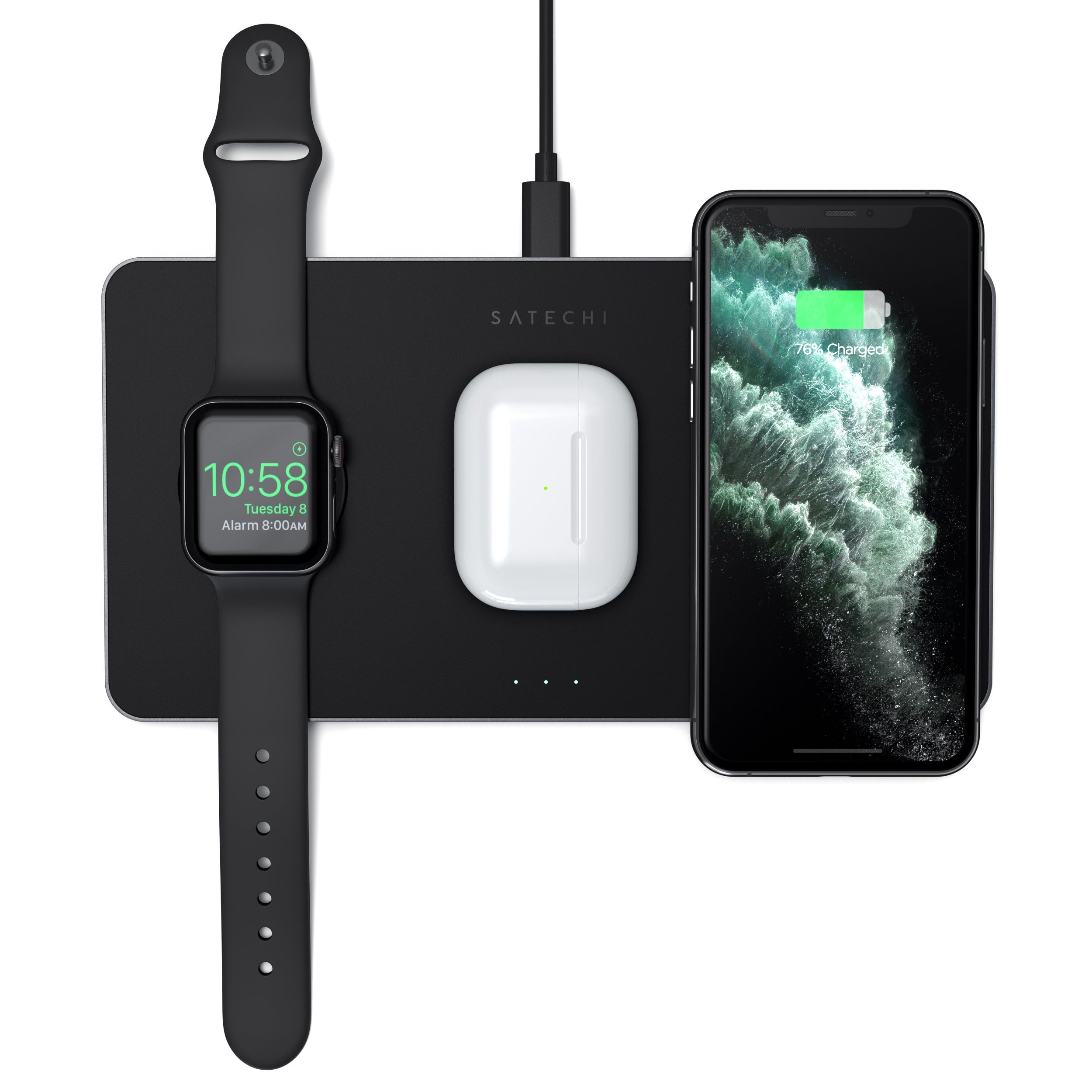 Satechi Trio Wireless Charger With Magnetic Pad