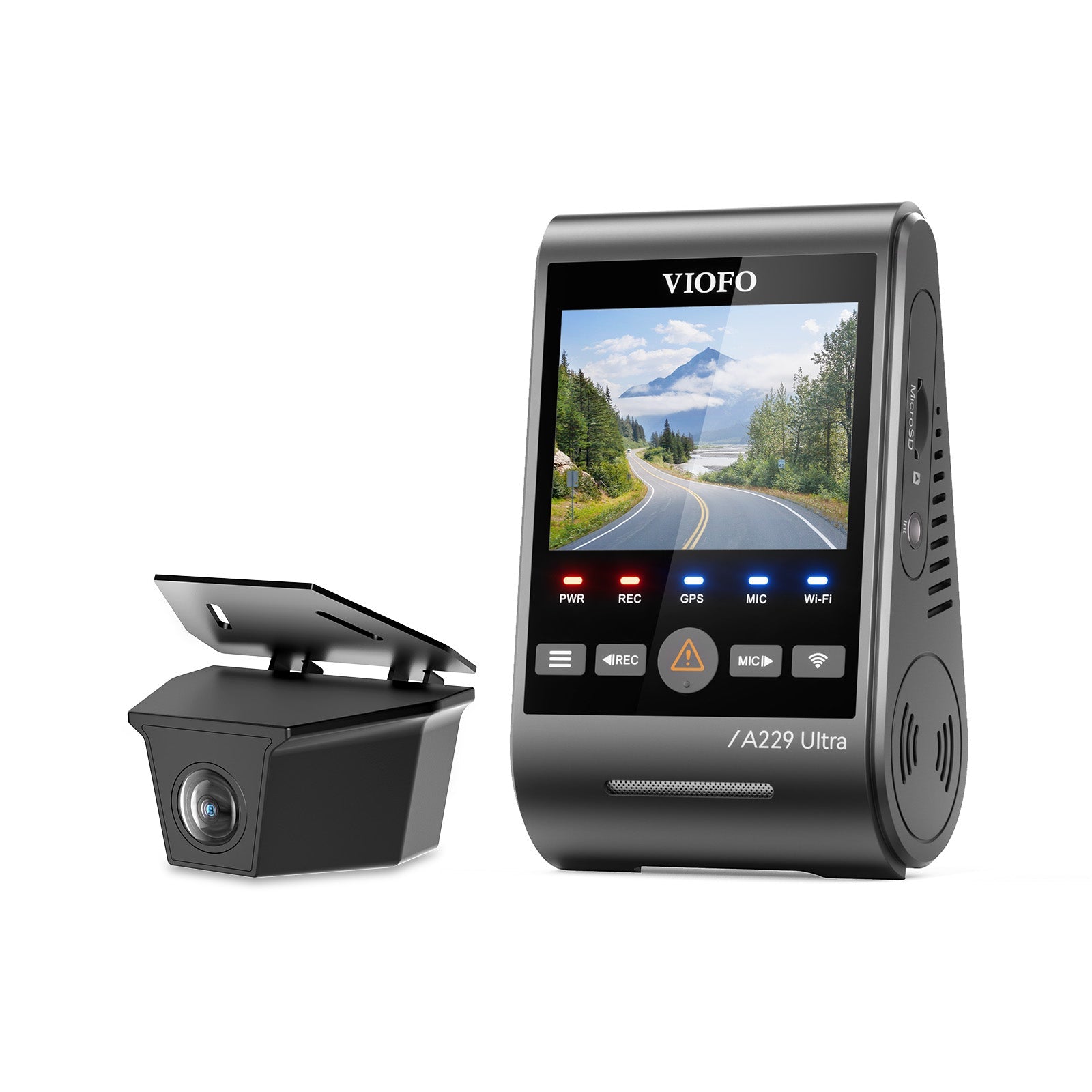 VIOFO A229 Ultra-W 2CH 4K Front+4K Waterproof Rear Camera with Dual Sony STARVIS 2 Sensors