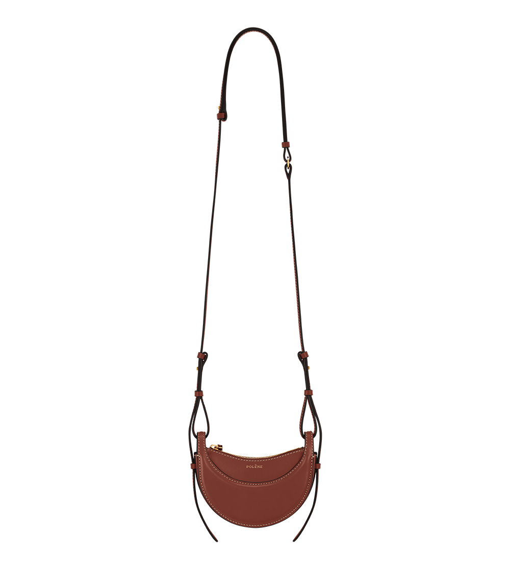 Polene Paris Numéro Dix Micro - Cognac Lisse