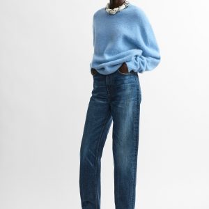Toteme Studio Classic alpaca crew knit pale blue