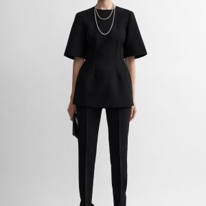 Toteme Studio Sculptural scuba top black