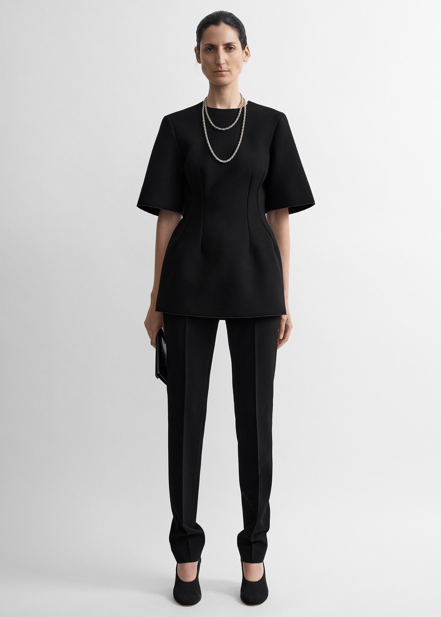Toteme Studio Sculptural scuba top black