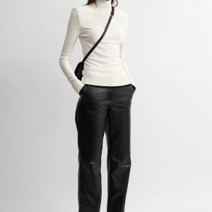 Toteme Studio Fitted ribbed top off-white