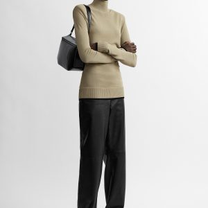 Toteme Studio Fitted ribbed top sage
