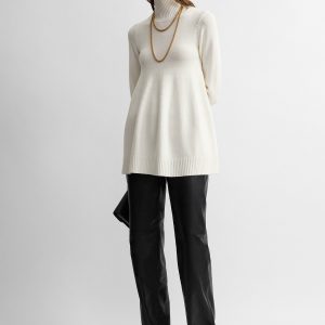 Toteme Studio Wool turtleneck top milk