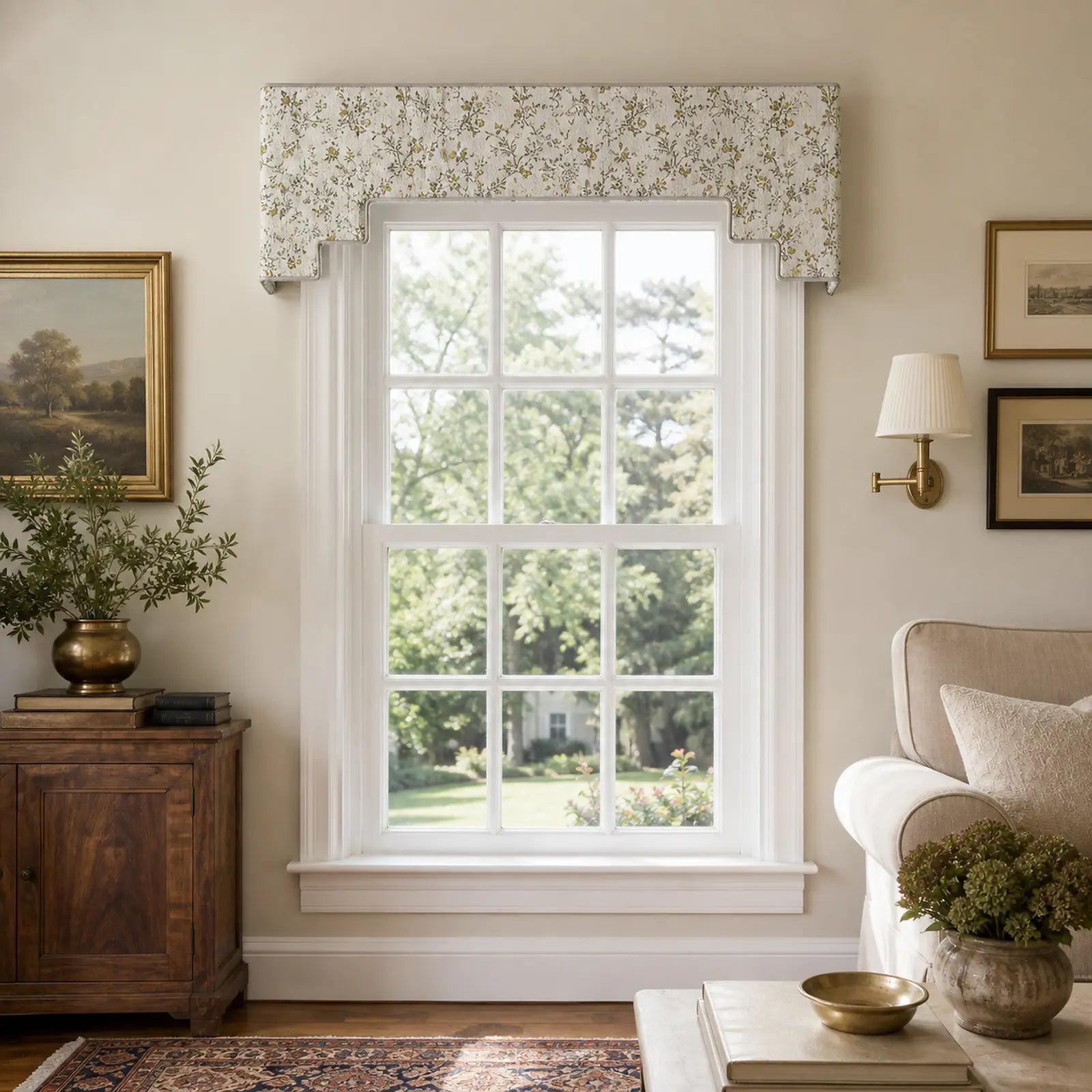 Sara Le x TWOPAGES Print Linen Decorative Stepped Cornice Board