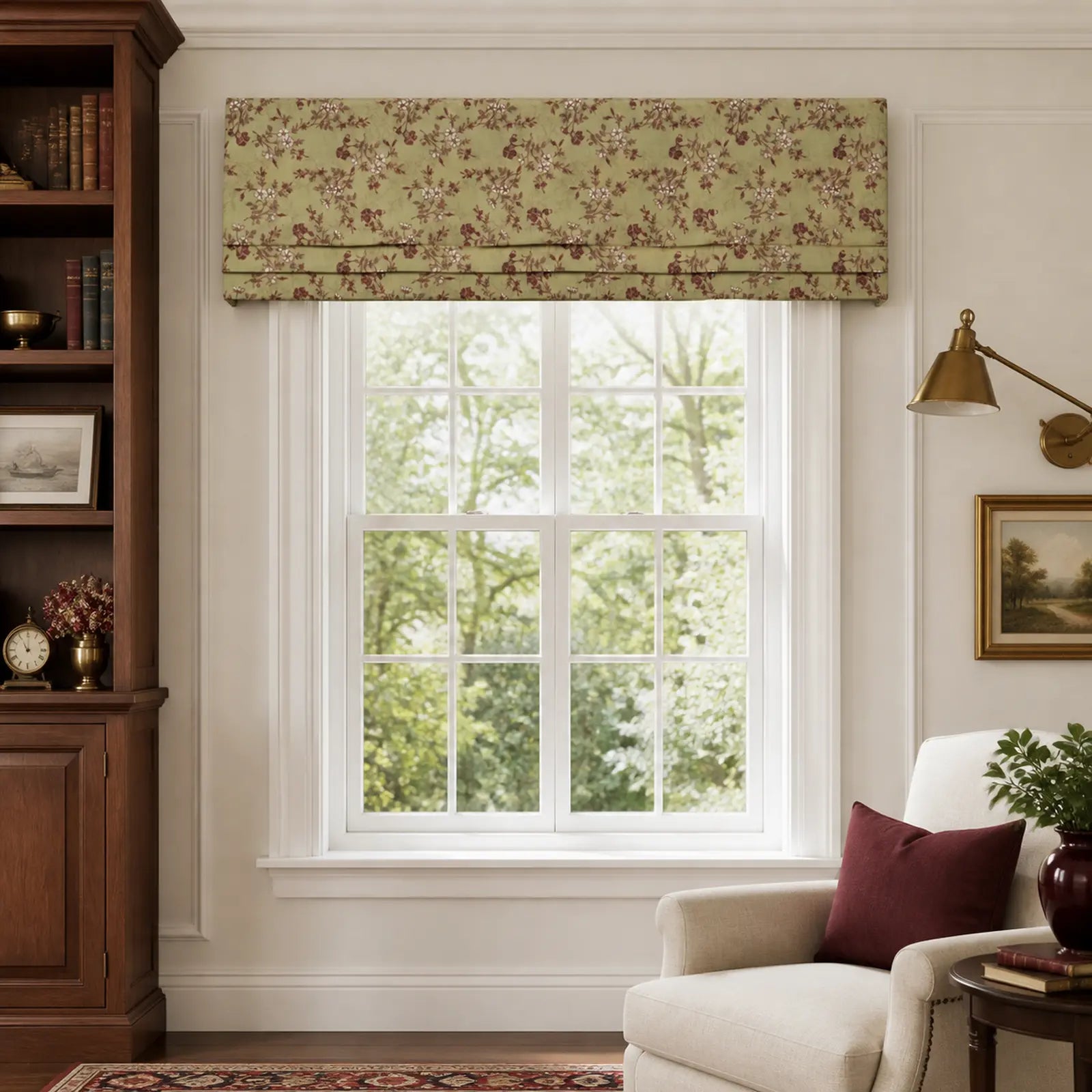 Sara Le x TWOPAGES Print Linen Flat Roman Valance