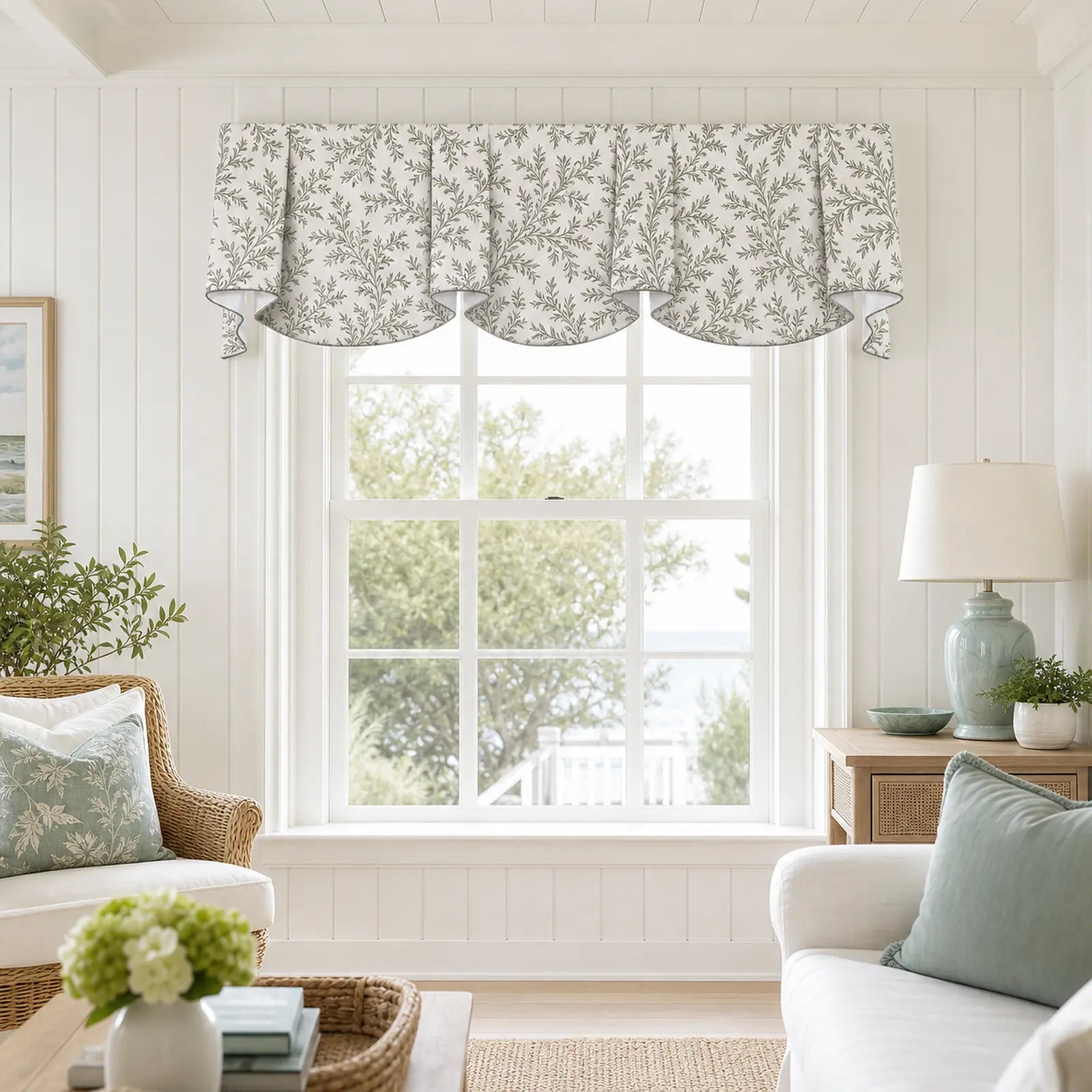 Sara Le x TWOPAGES Print Linen Sheffield Valance