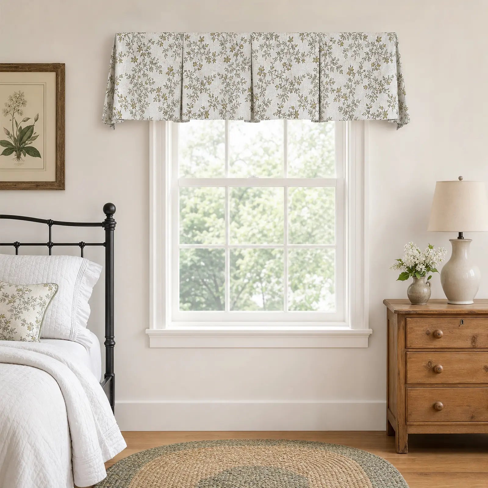 Sara Le x TWOPAGES Print Linen Box Pleat Valance