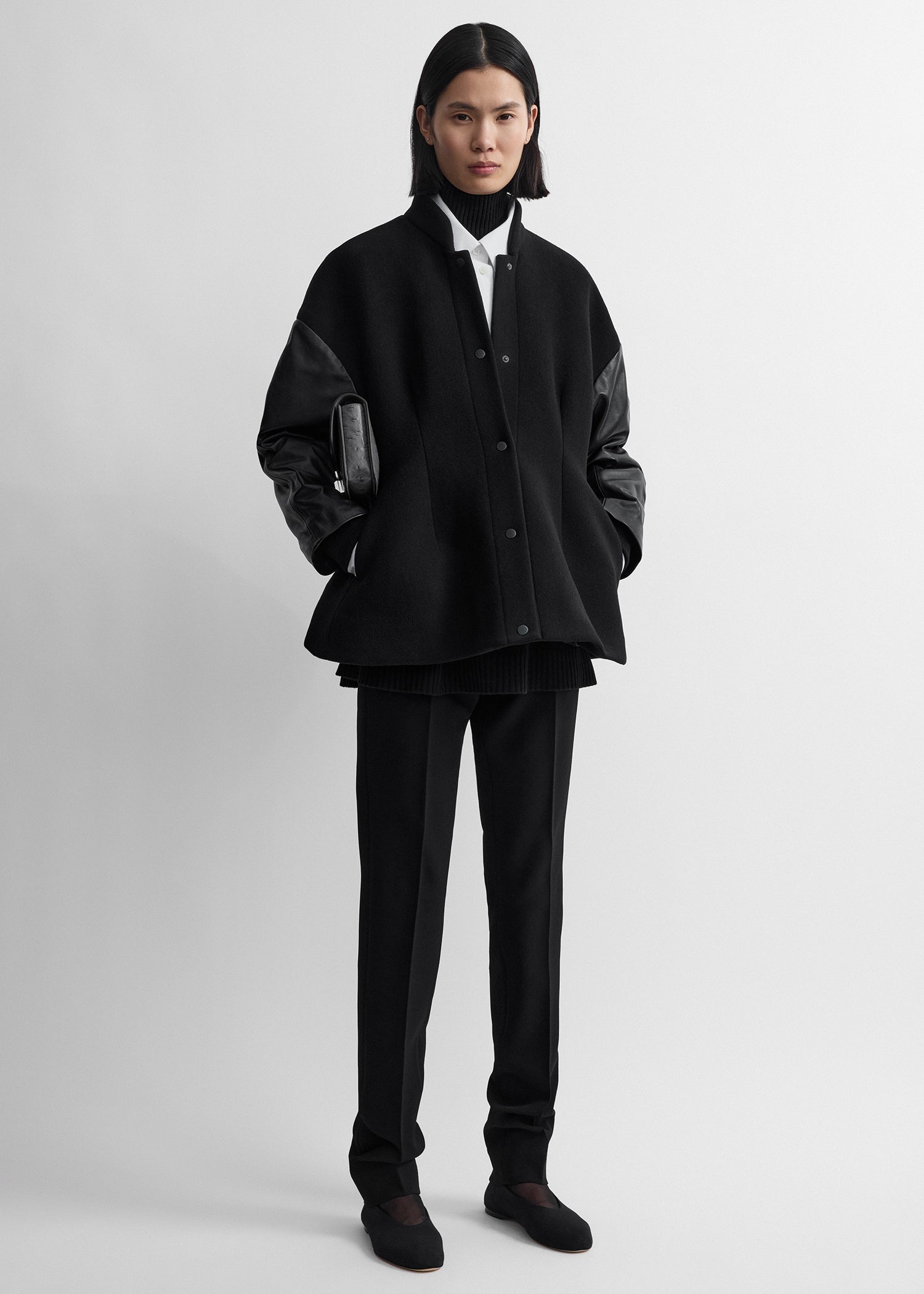 Toteme Studio Varsity wool jacket black