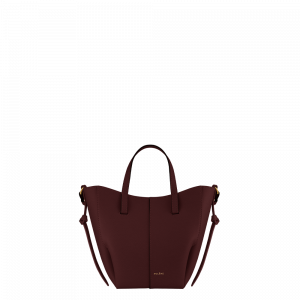 Polene Paris Cyme Tote Nano - Cerise Noire Grainé