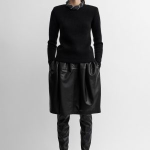 Toteme Studio Structured crew knit black