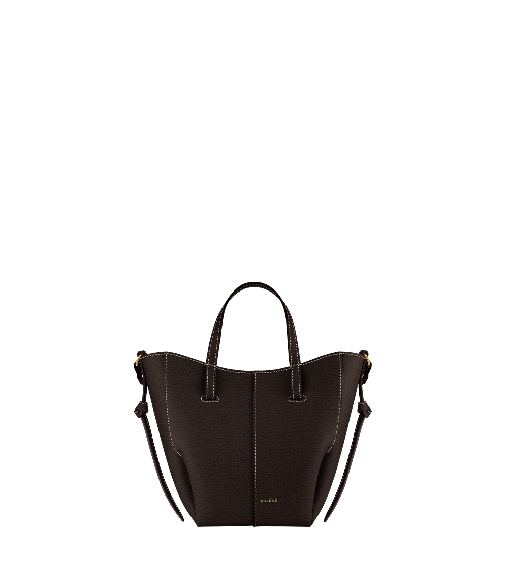 Polene Paris Cyme Tote Nano - Ébène Grainé