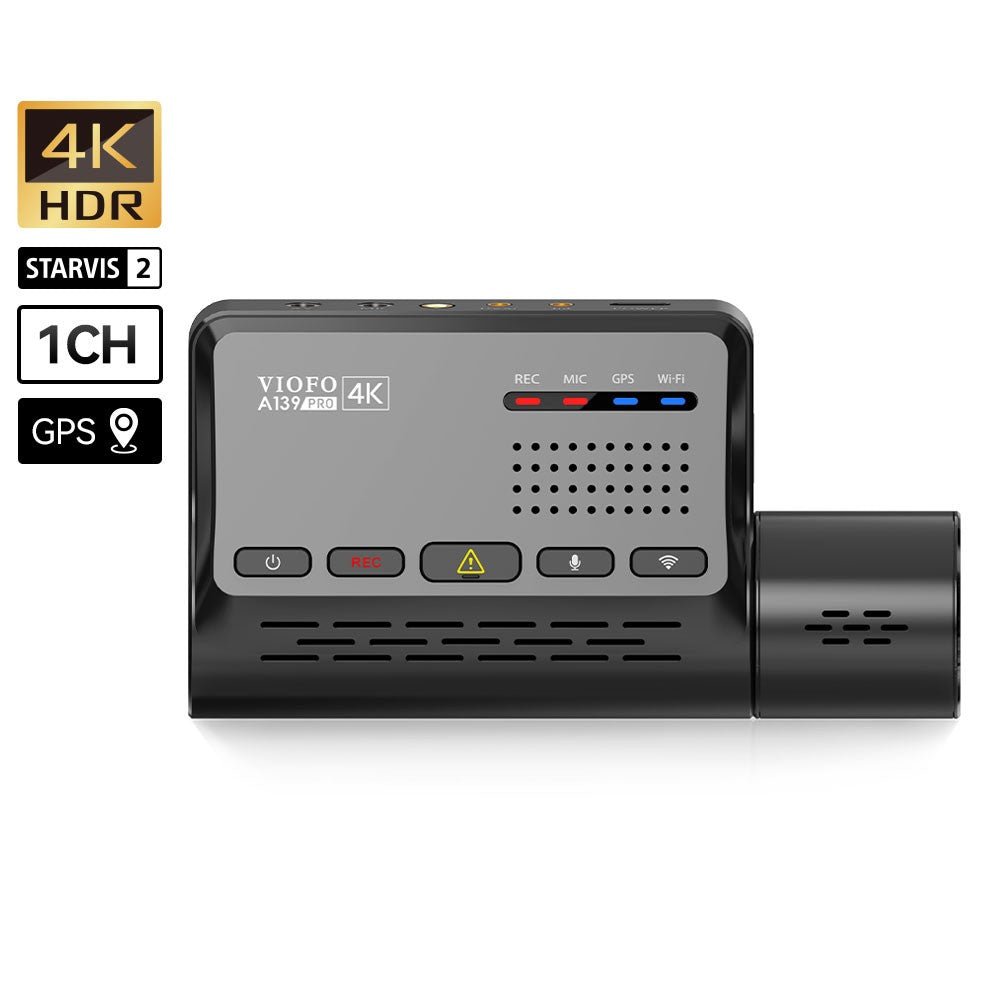 VIOFO A139 PRO 1CH First 4K HDR with Sony STARVIS 2 Sensor Front Built-in 5GHz Wi-Fi and G