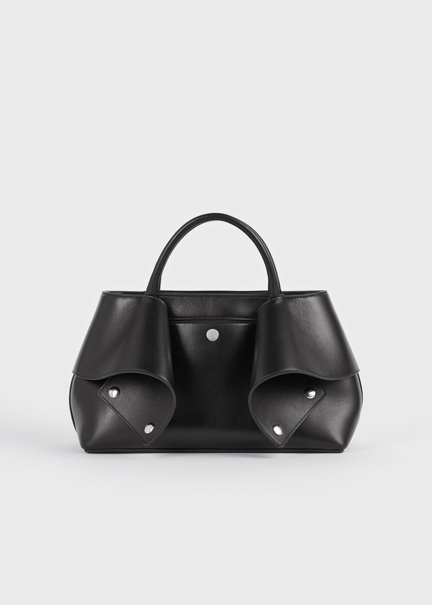 Toteme Studio Small mercer leather tote black/red
