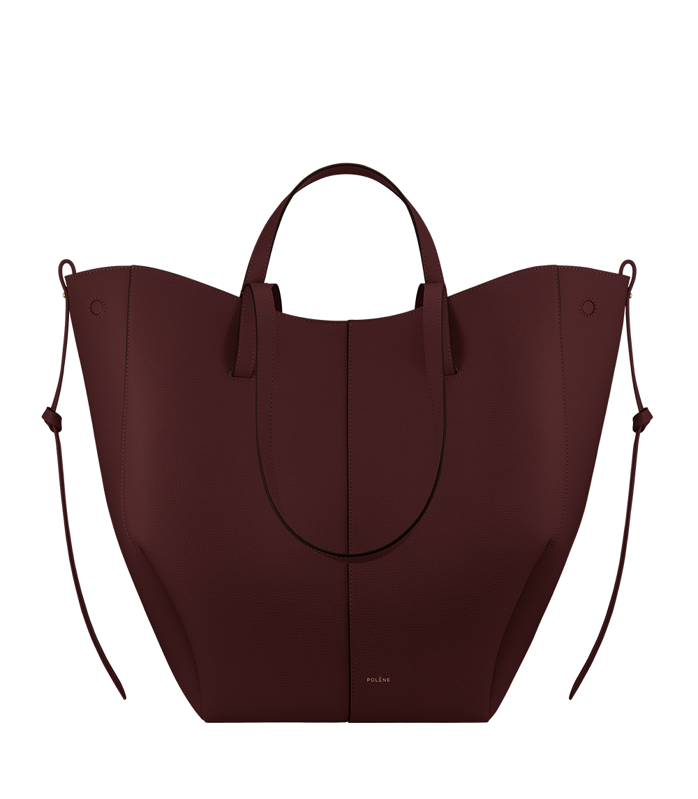 Polene Paris Cyme Tote - Cerise Noire Grainé