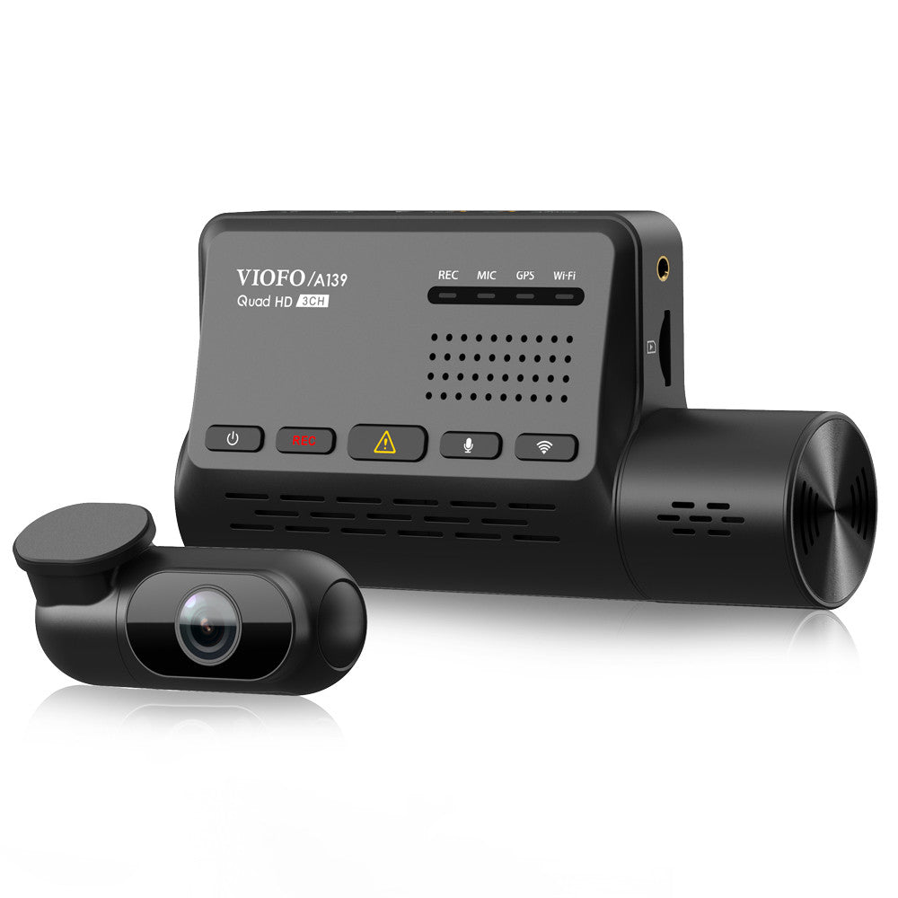 VIOFO A139 2CH Dual Channel Dash Cam Front 2K 1440P + Rear 1080P 5GHz Wi-Fi GPS Dash Camera