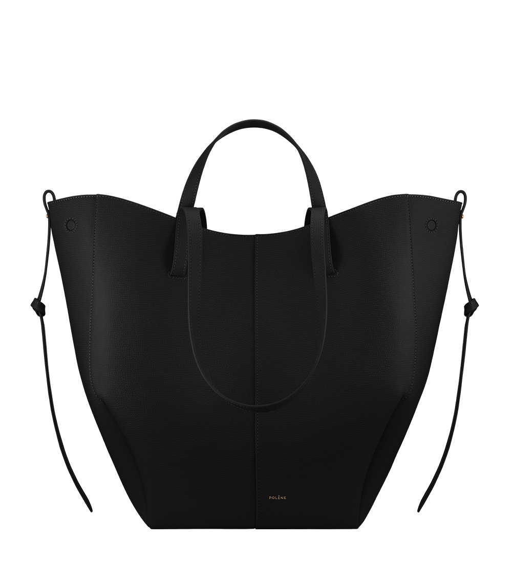 Polene Paris Cyme Tote - Noir Grainé