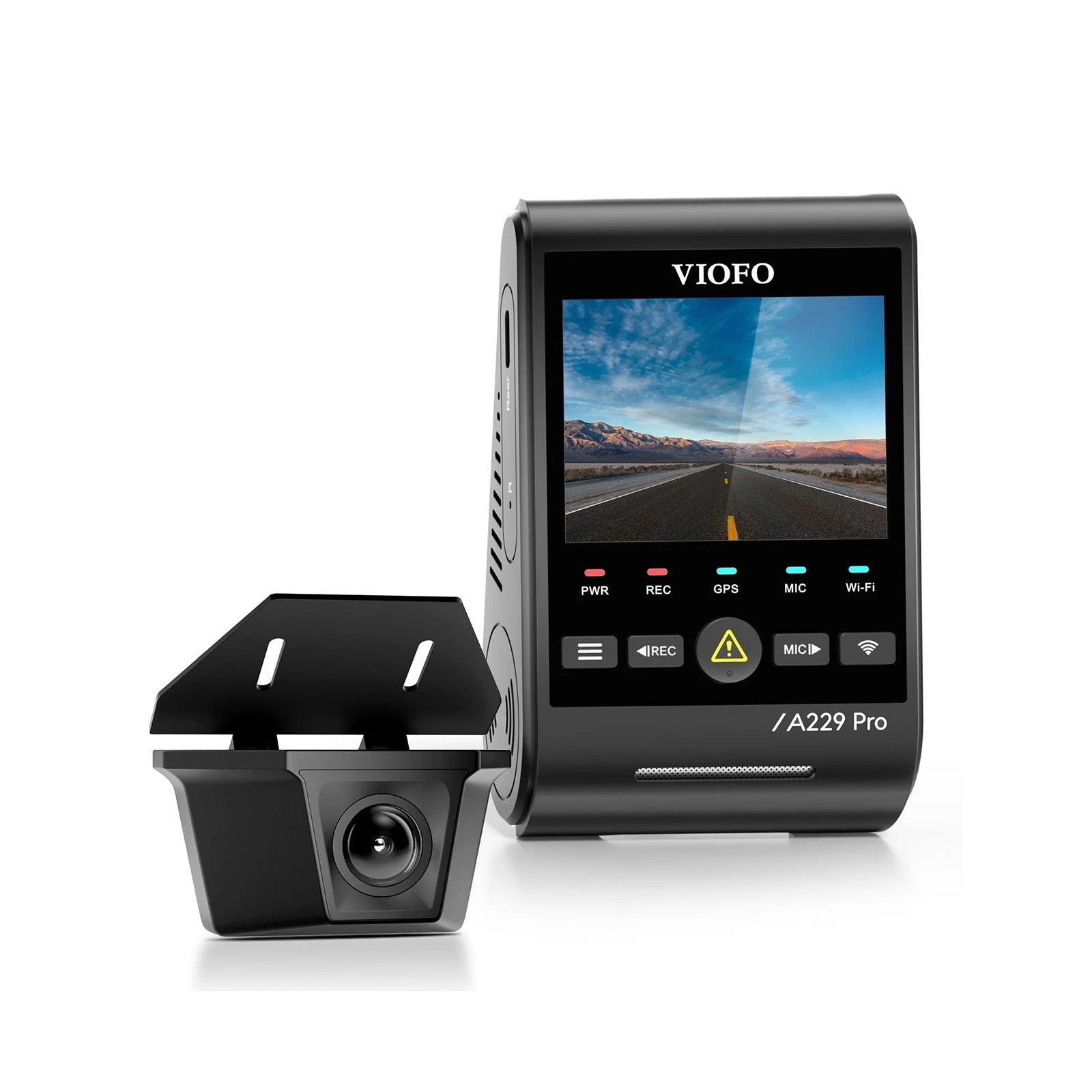 VIOFO A229 Pro-W 2CH 4K Front+2K Waterproof Rear Cam with Dual Sony STARVIS 2 Sensors, 2-C