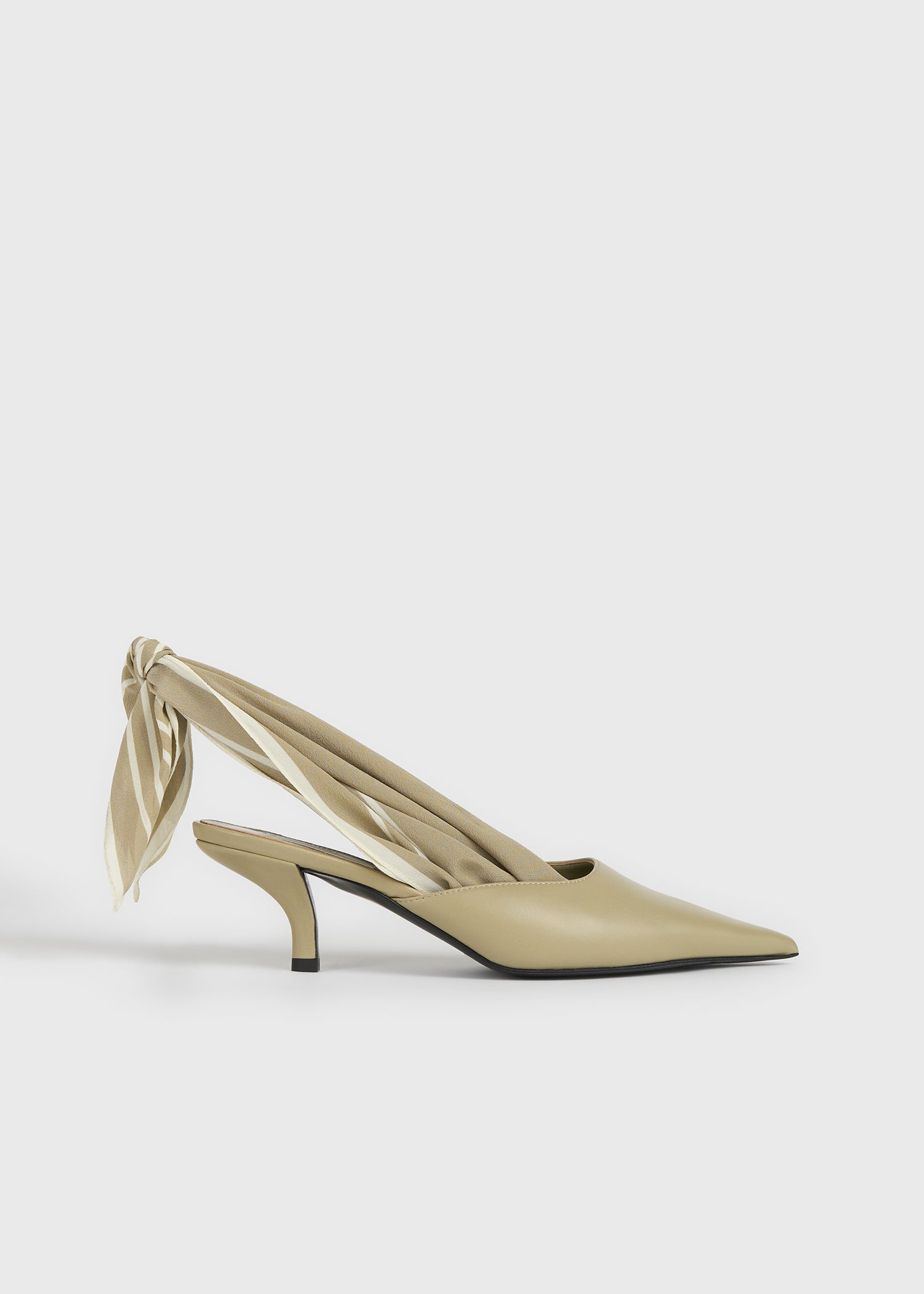Toteme Studio Scarf nappa slingbacks cashew