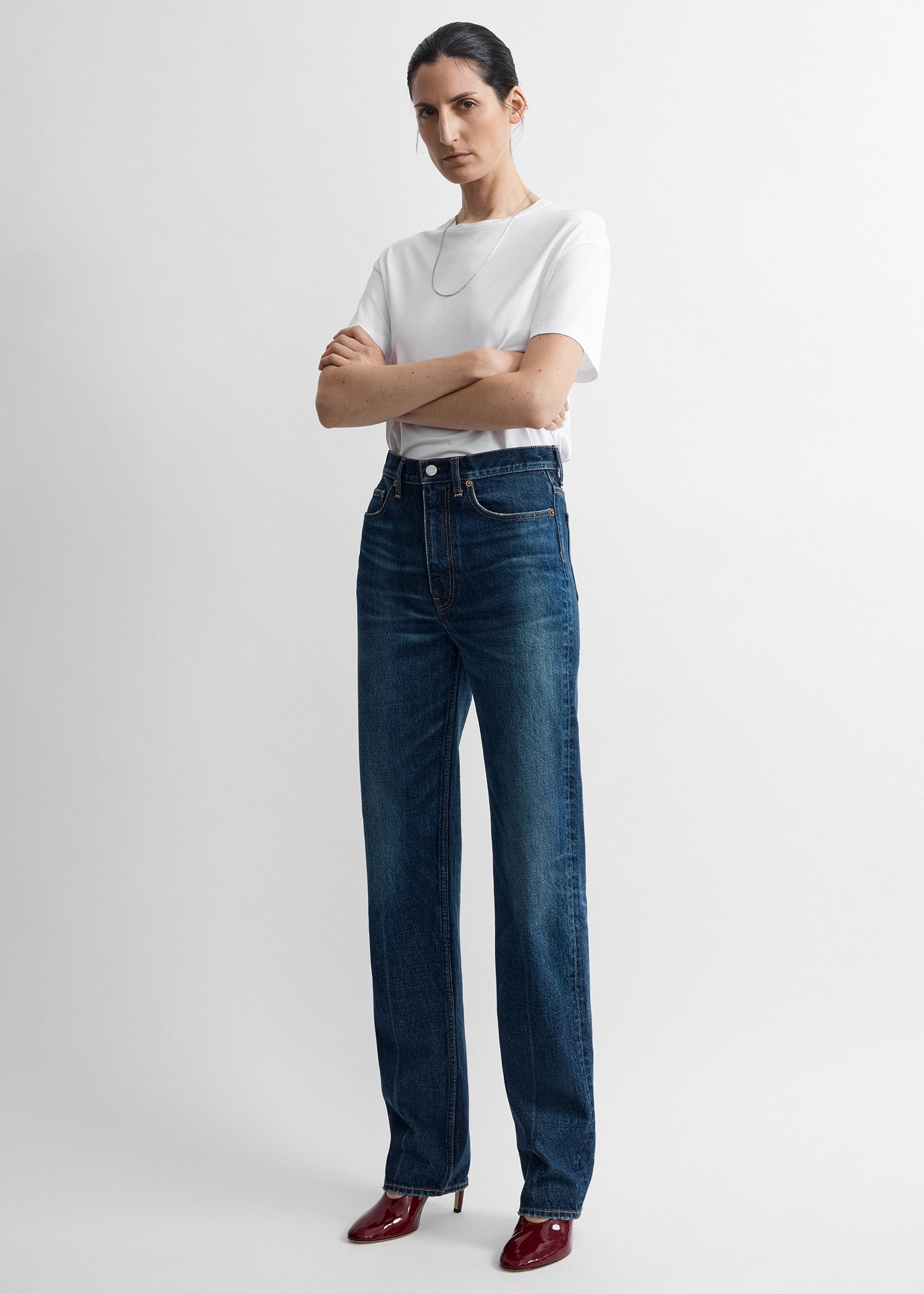 Toteme Studio Classic slim denim full length faded blue