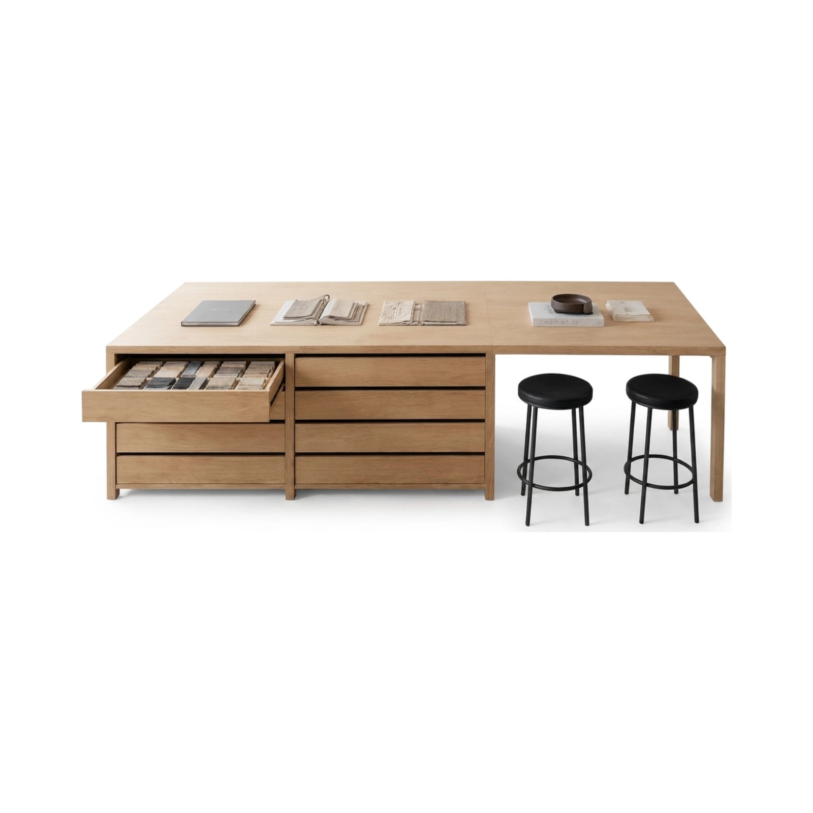 TWOPAGES Fabric Consult Table