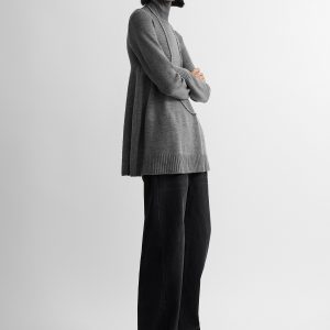 Toteme Studio Wool turtleneck top grey