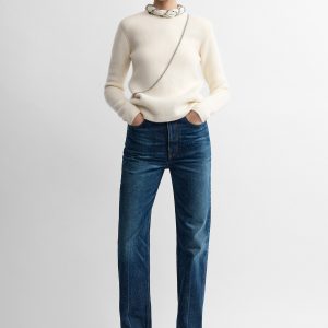 Toteme Studio Structured crew knit ecru