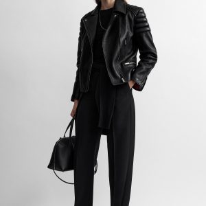 Toteme Studio Leather biker black