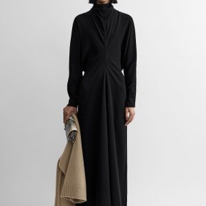 Toteme Studio Slouch waist scarf dress black