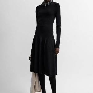 Toteme Studio Sculpted knit dress black