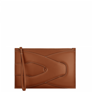Polene Paris Pochette Nodde - Cognac