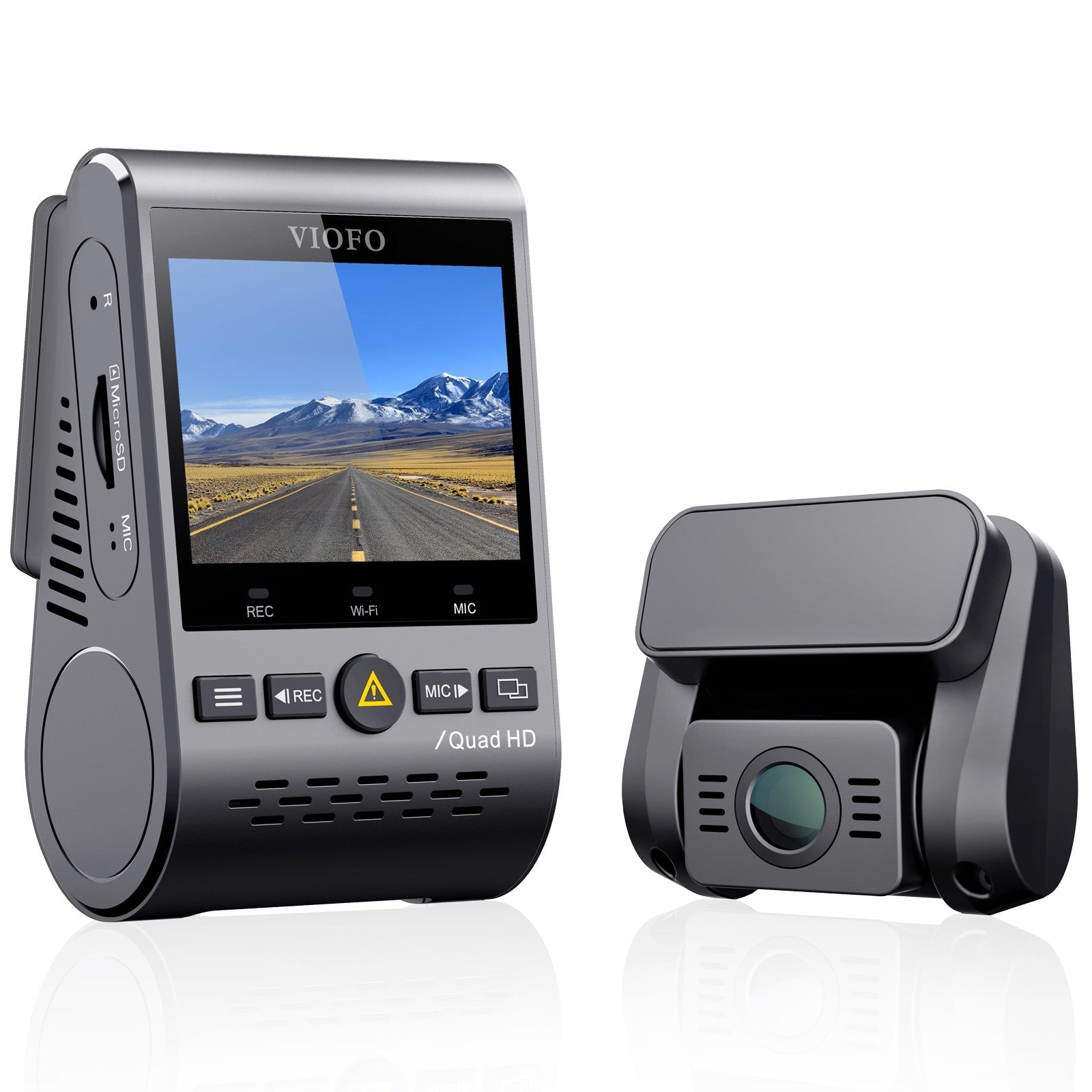 VIOFO A129 Plus Duo Dual Channel Dash Cam Front 2K 1440P + Rear 1080P with Wi-Fi GPS Dash Camera
