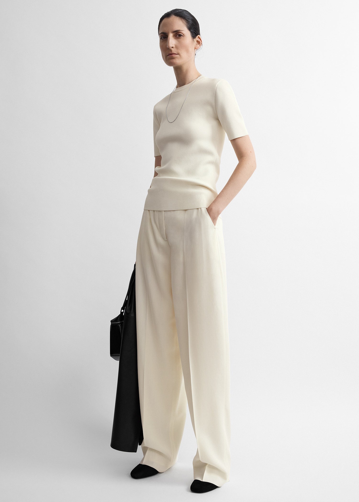 Toteme Studio High-waist trousers ecru