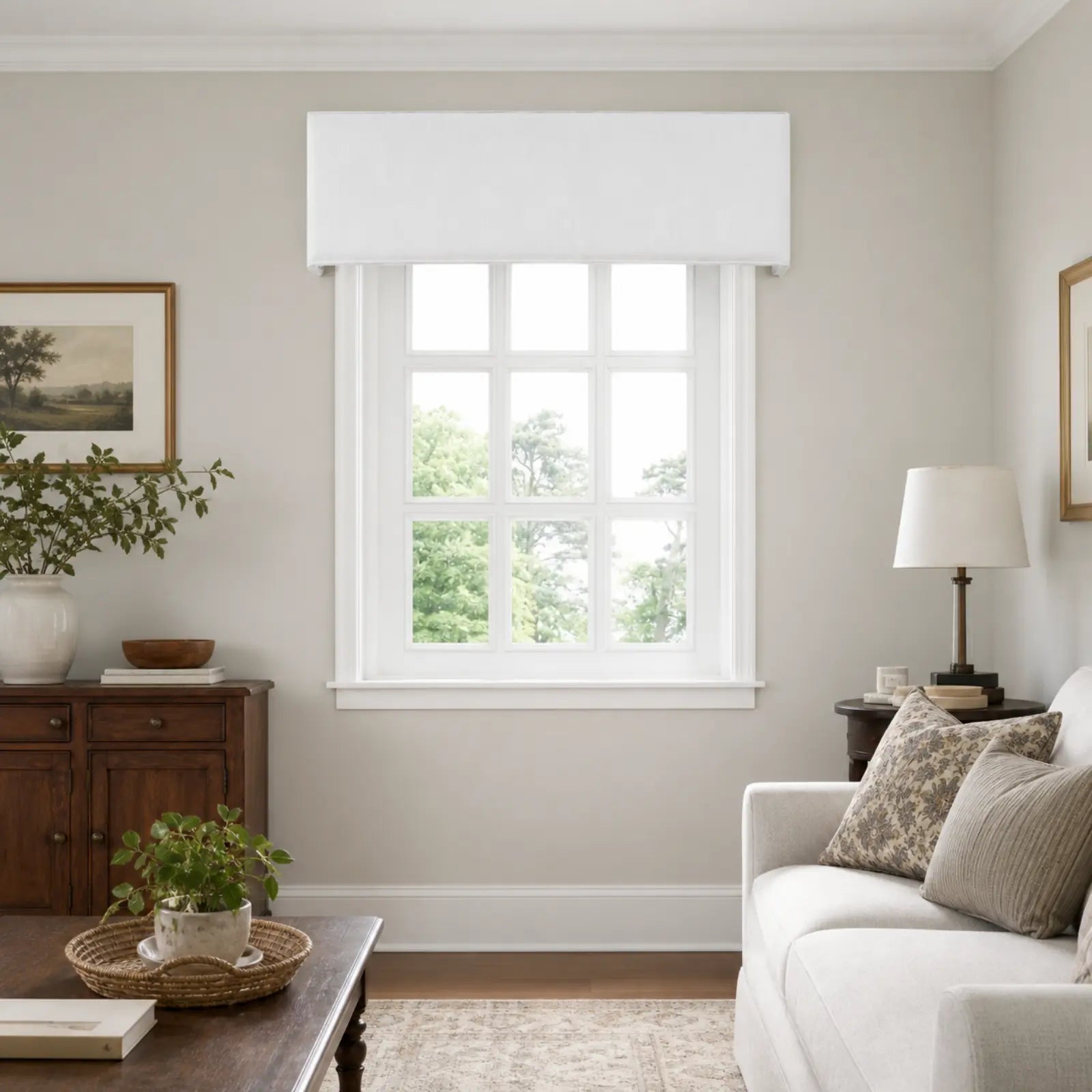 TWOPAGES Liz Linen Flat Cornice Board