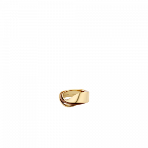 Polene Paris Bague Ormé - Dorée Cuir Camel