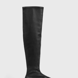 Toteme Studio Deconstructed stretch nappa boots black
