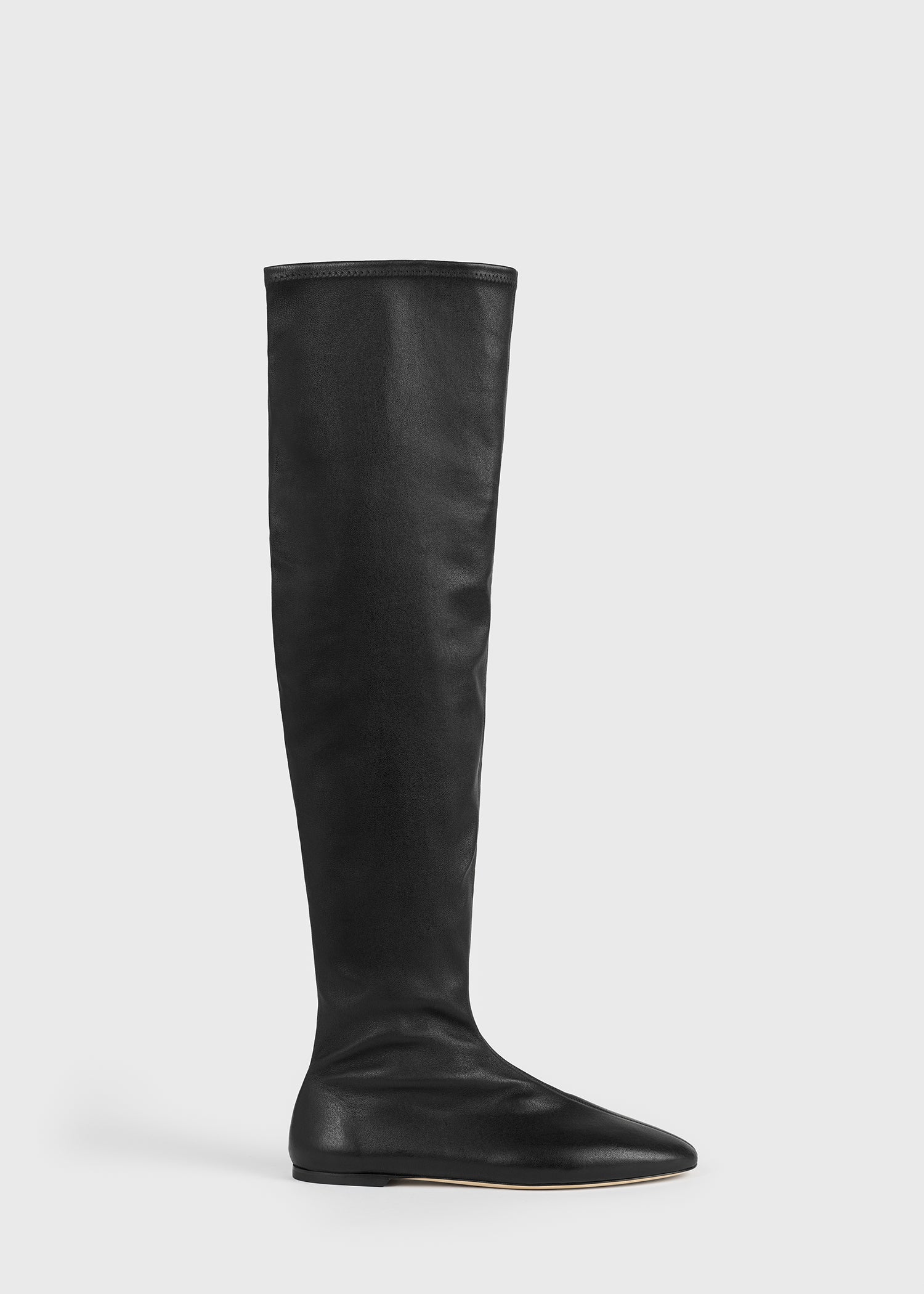 Toteme Studio Deconstructed stretch nappa boots black
