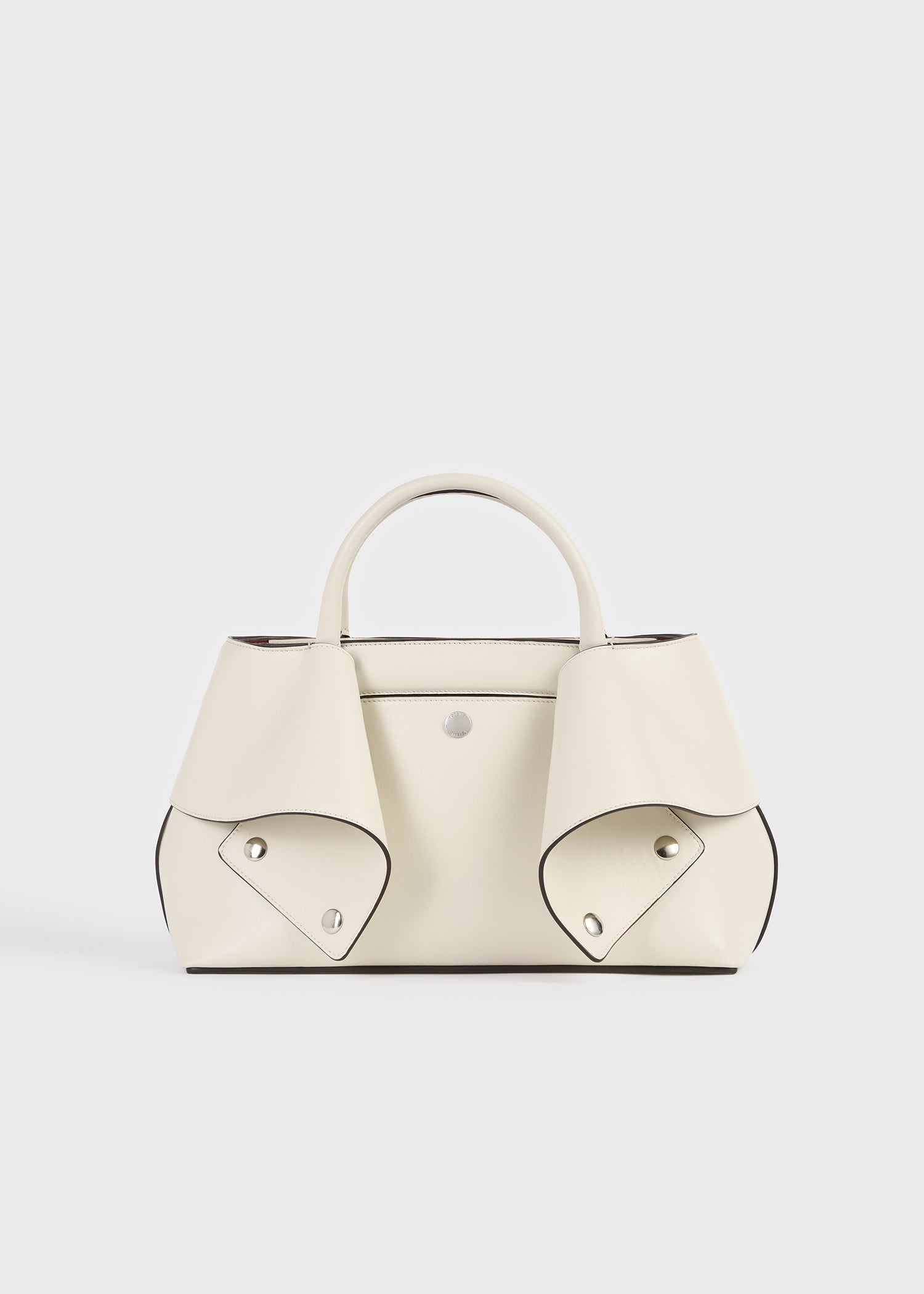 Toteme Studio Small mercer leather tote stone/red